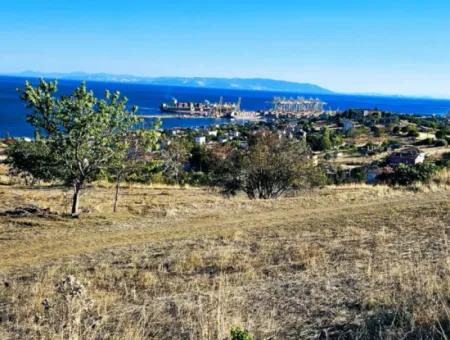 532 M2 Eckgrundstück Zum Verkauf In Tekirdag Süleymanpaşa Barbaros Nachbarschaft Mit Herrlichem Meer- Und Naturblick