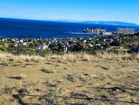 532 M2 Eckgrundstück Zum Verkauf In Tekirdag Süleymanpaşa Barbaros Nachbarschaft Mit Herrlichem Meer- Und Naturblick