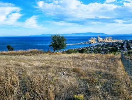 3.300 M2 Nettogrundstück, Das Für Den Bau Eines Genossenschaftsgeländes Mit Vollem Meerblick Zum Dringenden Verkauf In Tekirdag Barbarosta Geeignet Ist