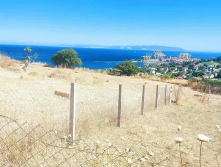 765 M2 Schnäppchengrundstück Mit Vollem Meerblick Zum Dringenden Verkauf In Tekirdag Barbarosta