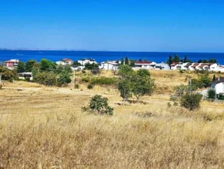 Coupon Land Suitable For Building A Detached House With Full Sea View For Urgent Sale In Tekirdag Barbarosta