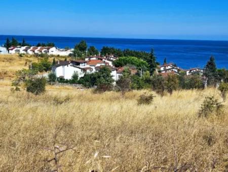 Coupon Land Suitable For Building A Detached House With Full Sea View For Urgent Sale In Tekirdag Barbarosta