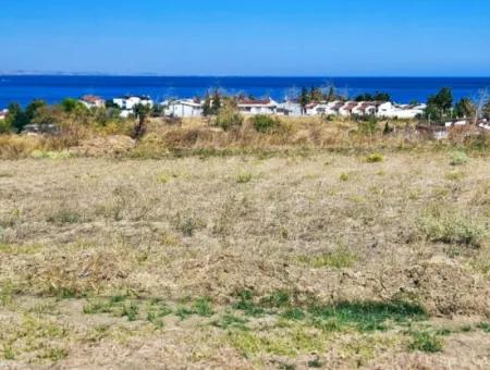 Coupon Land Suitable For Building A Detached House With Full Sea View For Urgent Sale In Tekirdag Barbarosta