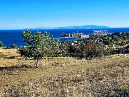 532 M2 Corner Plot For Sale In Tekirdag Süleymanpaşa Barbaros Neighborhood With Magnificent Sea And Nature Views