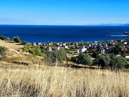 532 M2 Corner Plot For Sale In Tekirdag Süleymanpaşa Barbaros Neighborhood With Magnificent Sea And Nature Views