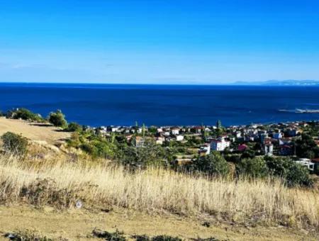 532 M2 Corner Plot For Sale In Tekirdag Süleymanpaşa Barbaros Neighborhood With Magnificent Sea And Nature Views