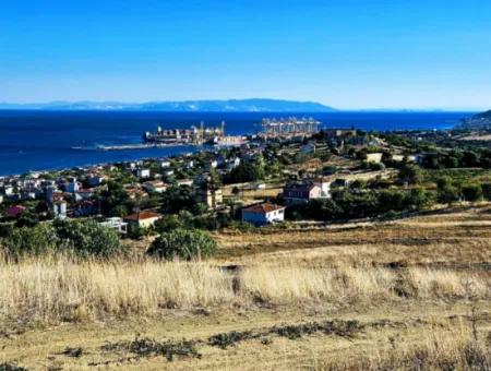 532 M2 Corner Plot For Sale In Tekirdag Süleymanpaşa Barbaros Neighborhood With Magnificent Sea And Nature Views