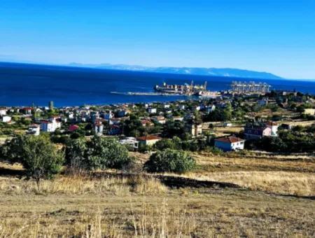 Tekirdağ Süleymanpaşa Barbaros Mahallesinde Muhteşem Deniz Ve Doğa Manzaralı Satılık 532 M2 Köşe Arsa